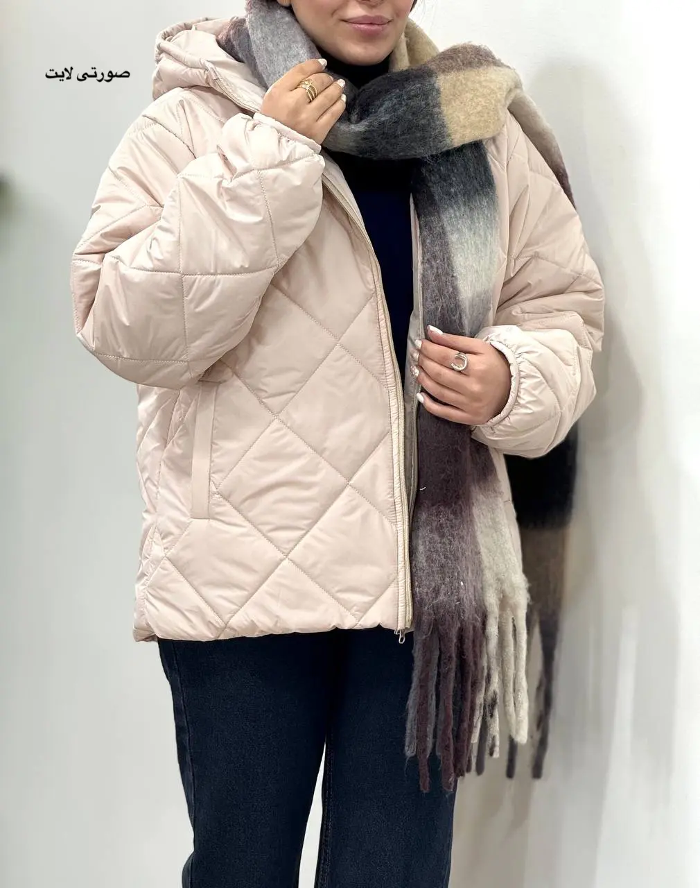 کاپشن زنانه کلاهدار هلیا